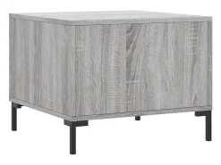 Mesa De Centro| Mesa de centro | Mesa de apoio 50x50x40 cm derivados madeira sonoma cinza Cinzento