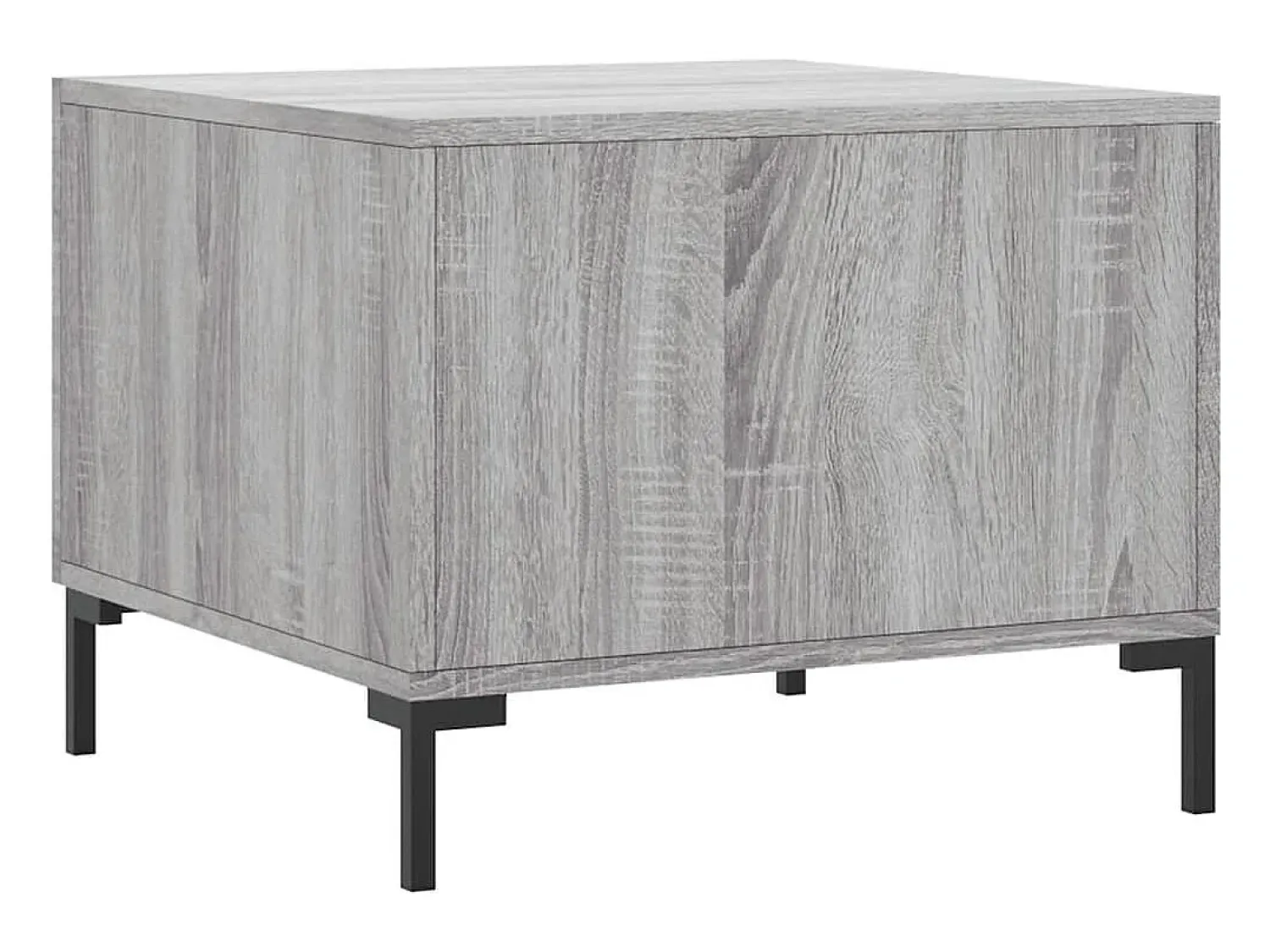 Mesa De Centro| Mesa de centro | Mesa de apoio 50x50x40 cm derivados madeira sonoma cinza Cinzento