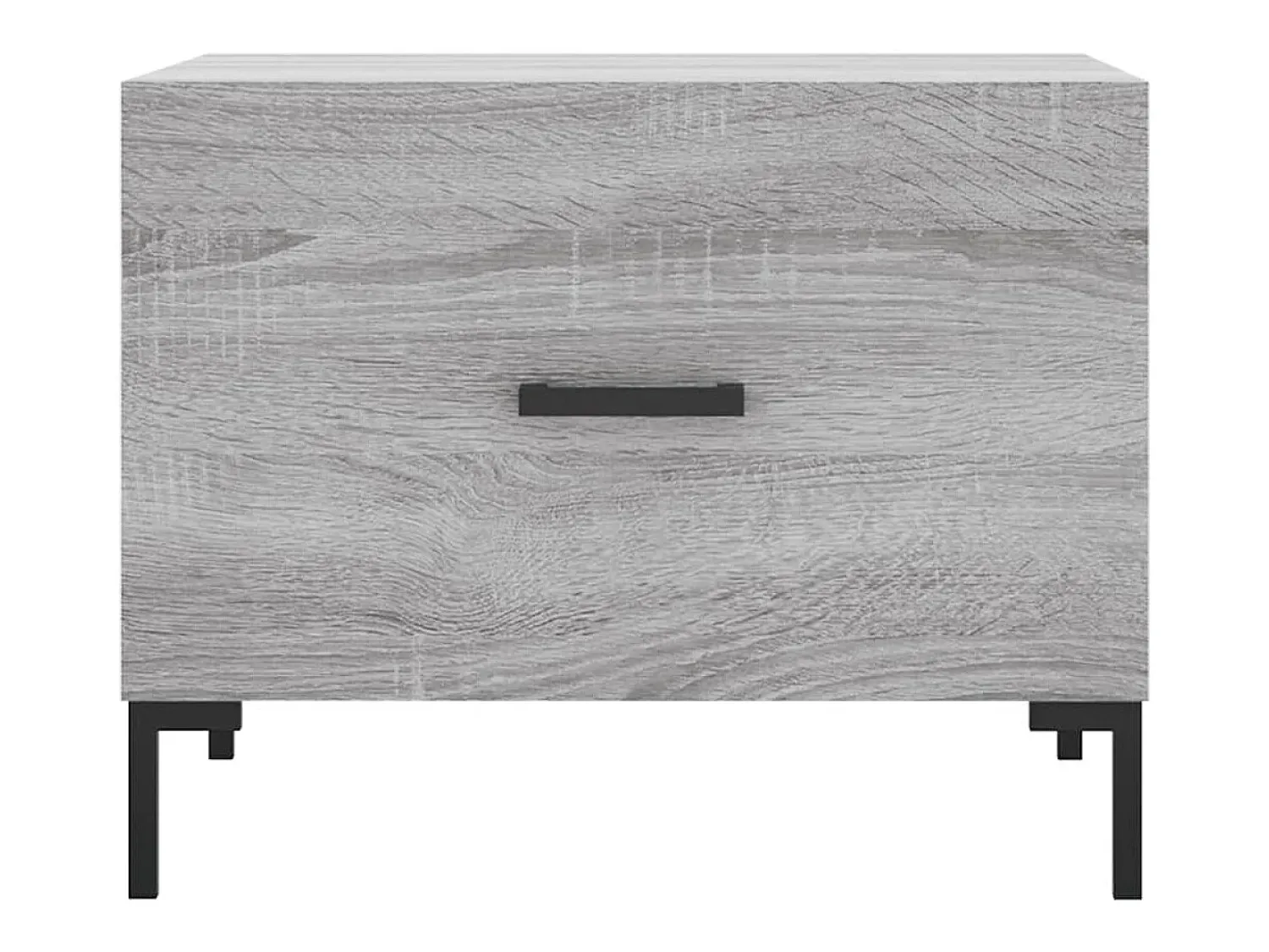 Mesa De Centro| Mesa de centro | Mesa de apoio 50x50x40 cm derivados madeira sonoma cinza Cinzento