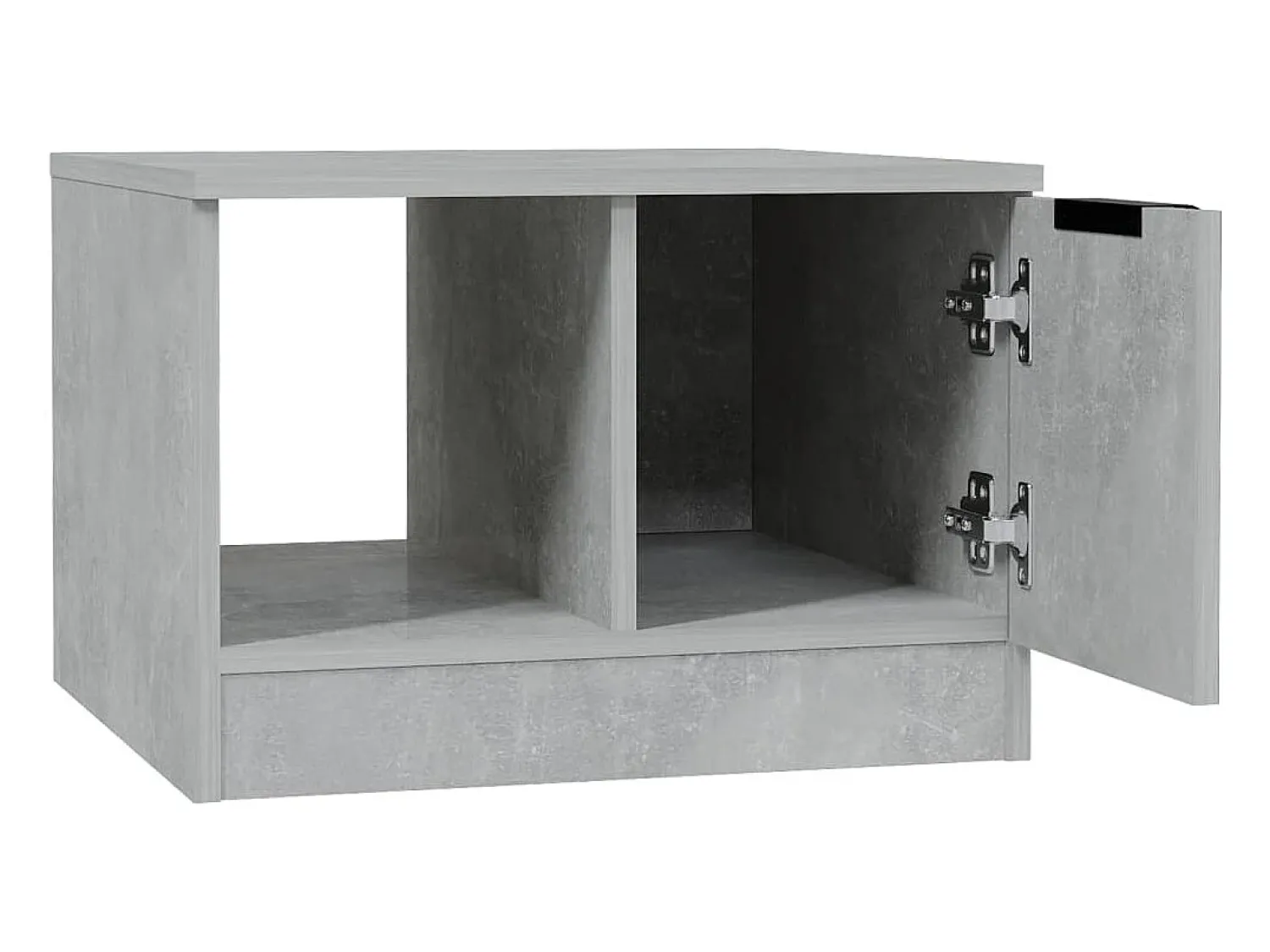Online Mesa de centro | Mesa de apoio 50x50x36 madeira processada cinza cimento Cinzento