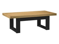 Mesa De Centro* Mesa de centro | Mesa de apoio NOAIN pernas em forma de U 120x60x40 cm Castanho