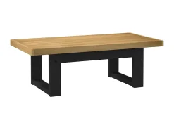 Mesa De Centro* Mesa de centro | Mesa de apoio NOAIN pernas em forma de U 120x60x40 cm Castanho