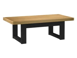 Mesa De Centro* Mesa de centro | Mesa de apoio NOAIN pernas em forma de U 120x60x40 cm Castanho
