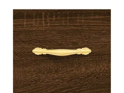 Mesa De Centro* Mesa de centro | Mesa de apoio 50x50x40 cm derivados madeira carvalho Castanho
