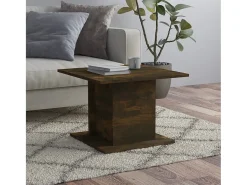 Mesa de centro | Mesa de apoio 55.5x55.5x40cm derivados madeira carvalho fumado^ Mesa De Centro