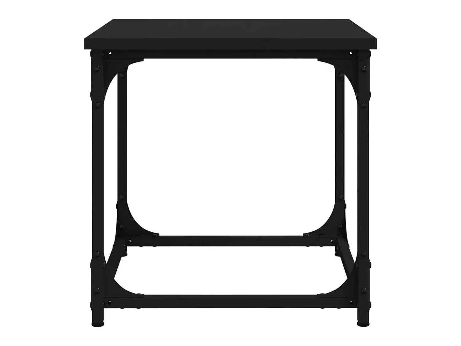 Mesa De Centro| Mesa de centro | Mesa de apoio 40x40x40 cm derivados de madeira Preto