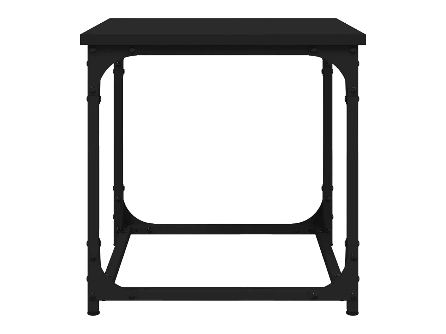 Mesa De Centro| Mesa de centro | Mesa de apoio 40x40x40 cm derivados de madeira Preto