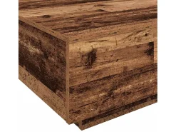Mesa de centro | Mesa de apoio | Mesa de café Madeira antiga 100x100x31 cm Castanho