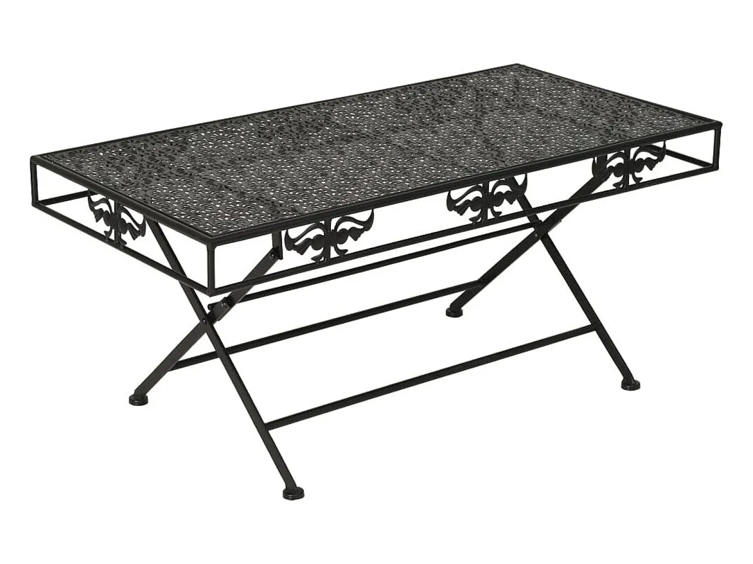 Mesa de centro | Mesa de apoio | Mesa de café dobrável estilo vintage metal 100x50x45 cm^ Mesa De Centro