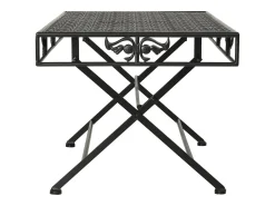 Mesa de centro | Mesa de apoio | Mesa de café dobrável estilo vintage metal 100x50x45 cm^ Mesa De Centro