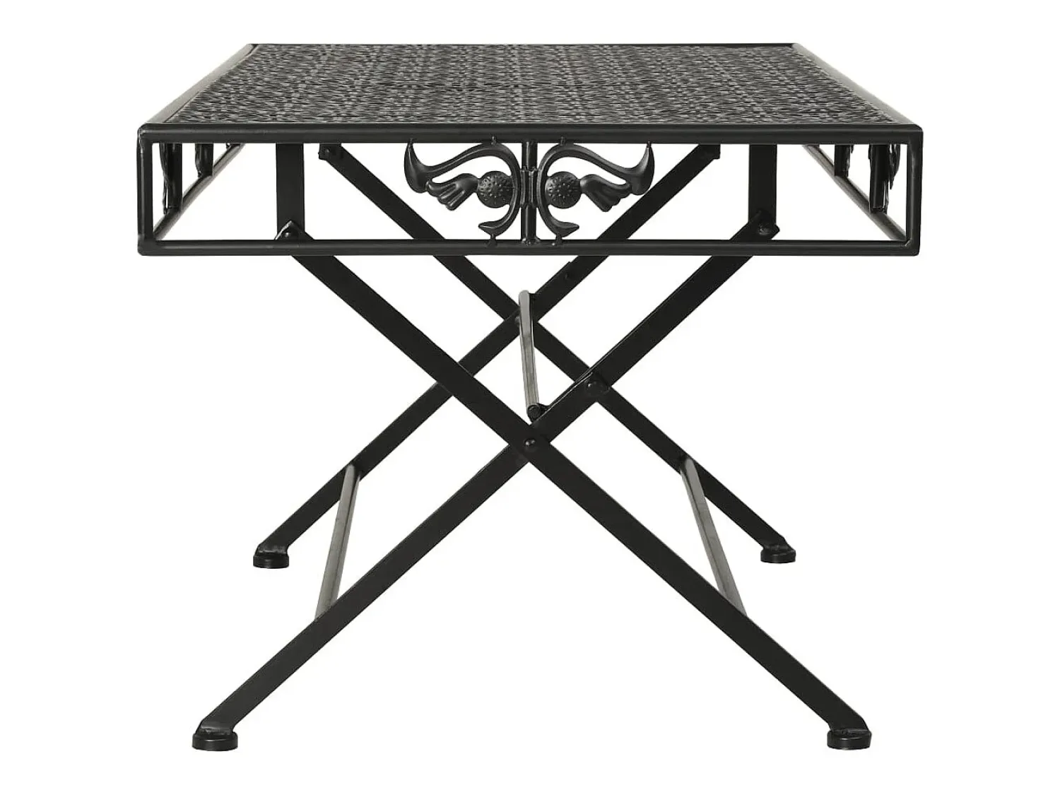 Mesa de centro | Mesa de apoio | Mesa de café dobrável estilo vintage metal 100x50x45 cm^ Mesa De Centro