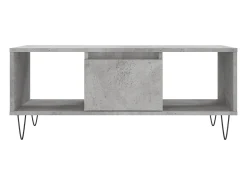 Mesa De Centro| Mesa de centro | Mesa de apoio 90x50x36.5 cm derivados madeira cimento Cinzento