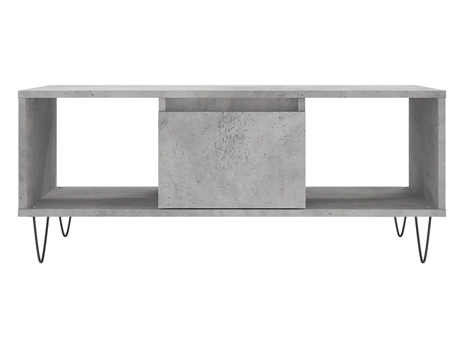 Mesa De Centro| Mesa de centro | Mesa de apoio 90x50x36.5 cm derivados madeira cimento Cinzento
