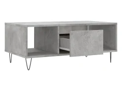 Mesa De Centro| Mesa de centro | Mesa de apoio 90x50x36.5 cm derivados madeira cimento Cinzento