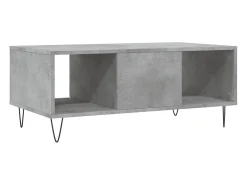 Mesa De Centro| Mesa de centro | Mesa de apoio 90x50x36.5 cm derivados madeira cimento Cinzento