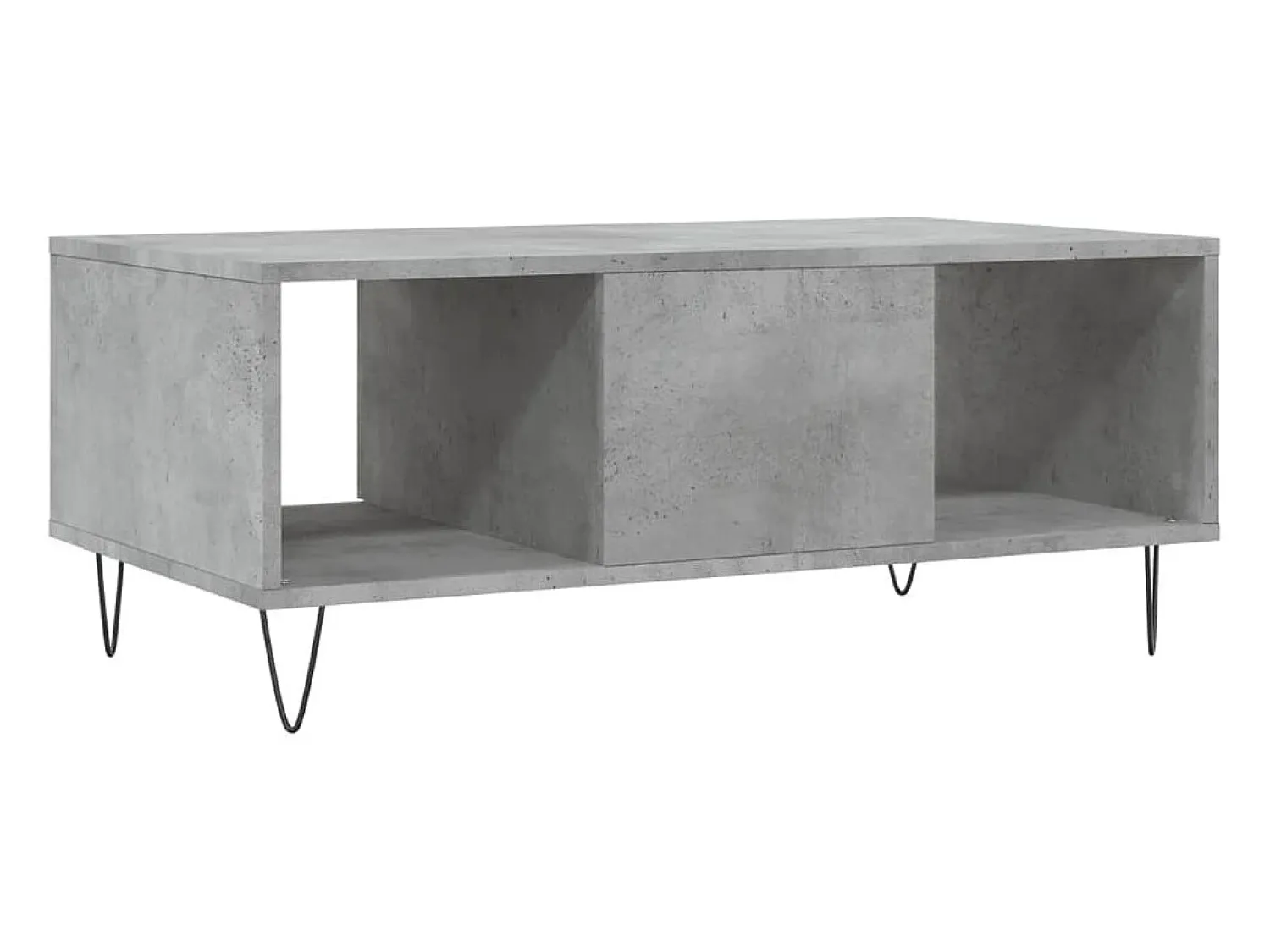 Mesa De Centro| Mesa de centro | Mesa de apoio 90x50x36.5 cm derivados madeira cimento Cinzento