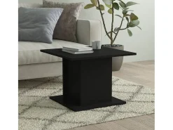 Mesa De Centro| Mesa de centro | Mesa de apoio 55.5x55.5x40 cm derivados de madeira Preto