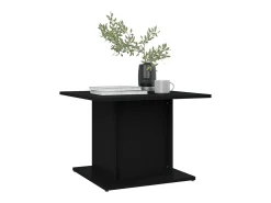 Mesa De Centro| Mesa de centro | Mesa de apoio 55.5x55.5x40 cm derivados de madeira Preto
