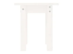 Mesa De Centro| Mesa de centro | Mesa de apoio Ø 35x35 cm madeira de pinho maciça Branco