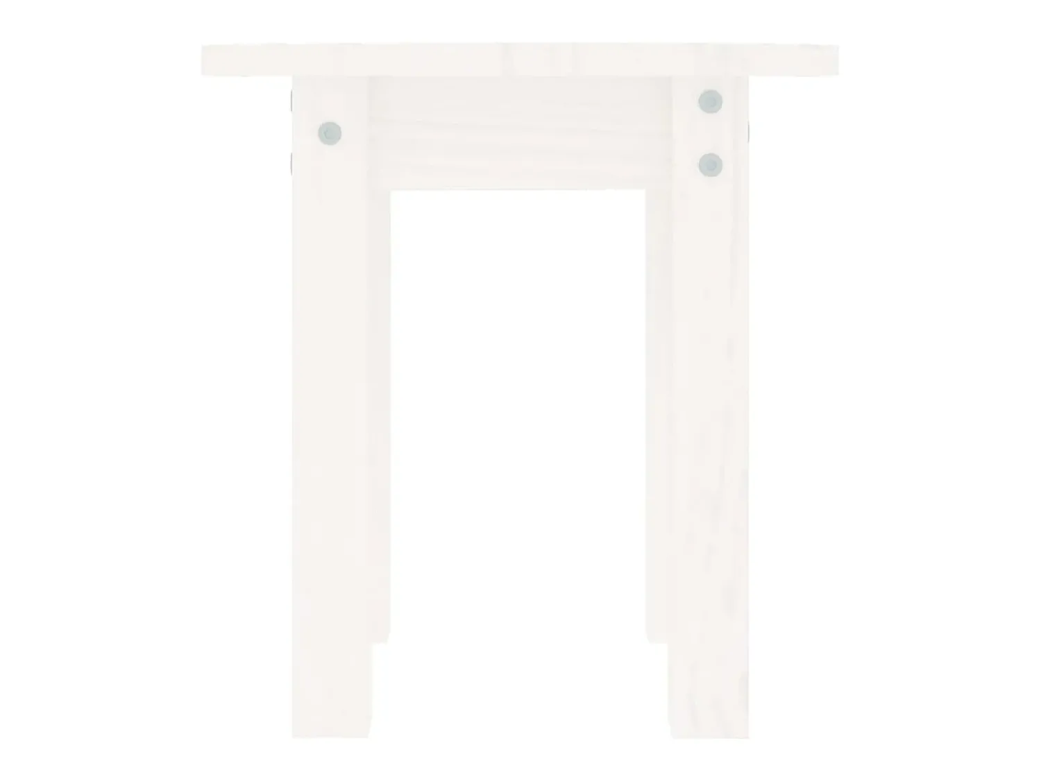 Mesa De Centro| Mesa de centro | Mesa de apoio Ø 35x35 cm madeira de pinho maciça Branco