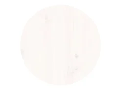 Mesa De Centro| Mesa de centro | Mesa de apoio Ø 35x35 cm madeira de pinho maciça Branco