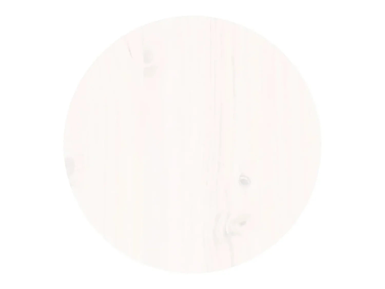 Mesa De Centro| Mesa de centro | Mesa de apoio Ø 35x35 cm madeira de pinho maciça Branco