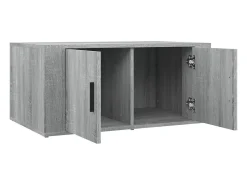 Mesa De Centro* Mesa de centro | Mesa de apoio 80x50x36 cm derivados de madeira cinza sonoma Cinzento