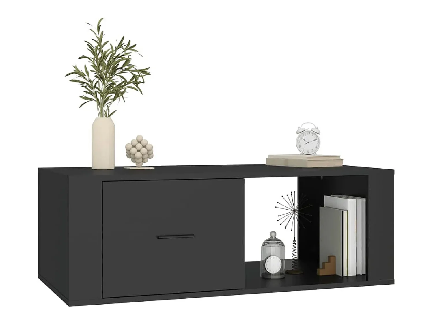 Mesa de centro | Mesa de apoio 100x50.5x35 cm derivados de madeira^ Mesa De Centro