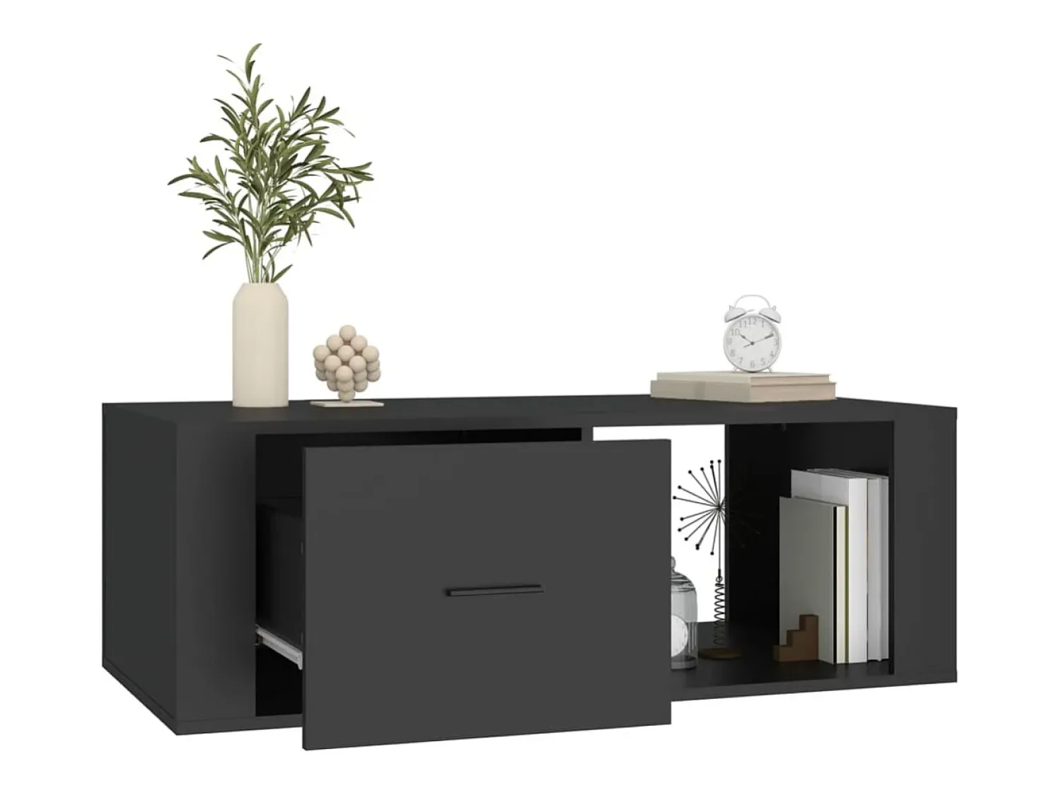 Mesa de centro | Mesa de apoio 100x50.5x35 cm derivados de madeira^ Mesa De Centro