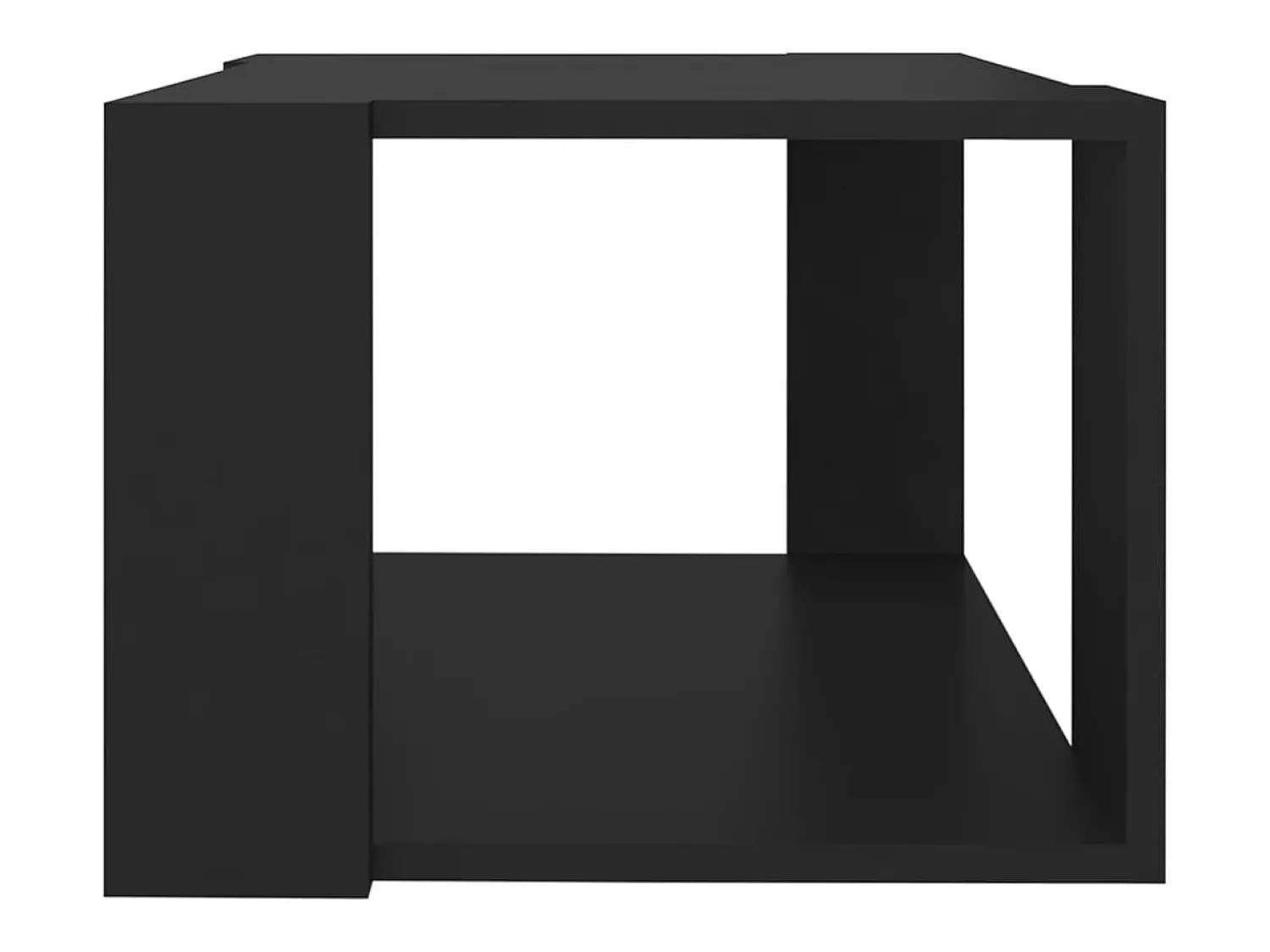 Mesa De Centro* Mesa de centro | Mesa de apoio 40x40x30 cm madeira processada Preto
