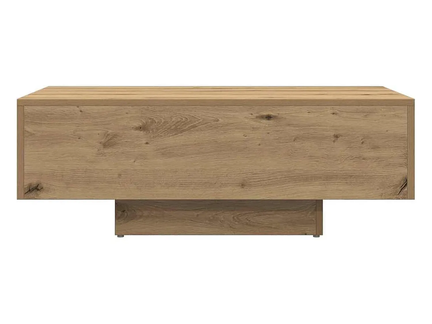 Mesa De Centro* Mesa de centro | Mesa de apoio | Mesa de café 85x55x31 cm deriv. madeira carvalho artisiano Castanho