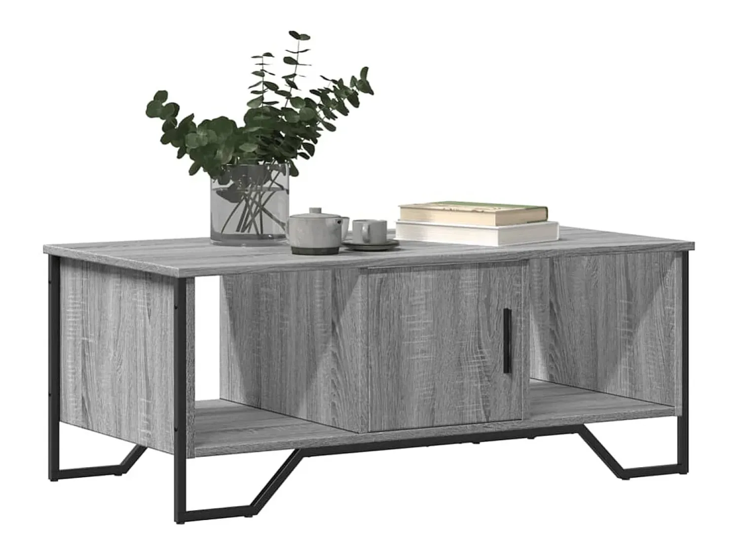 Mesa de centro | Mesa de apoio 100x51x40cm derivados de madeira sonoma^ Mesa De Centro