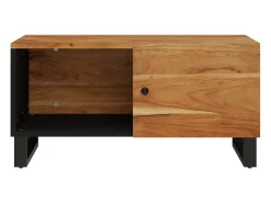 Sale Mesa de centro | Mesa de apoio | Mesa de café 80x50x40 madeira de acácia maciça/deriv. madeira Castanho