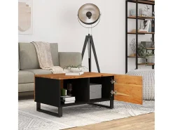 Sale Mesa de centro | Mesa de apoio | Mesa de café 80x50x40 madeira de acácia maciça/deriv. madeira Castanho