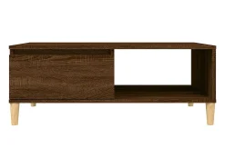 Outlet Mesa de centro | Mesa de apoio 90x60x35 cm derivados madeira carvalho Castanho