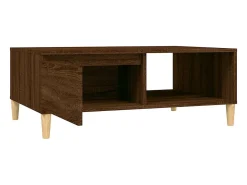 Outlet Mesa de centro | Mesa de apoio 90x60x35 cm derivados madeira carvalho Castanho