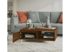 Outlet Mesa de centro | Mesa de apoio 90x60x35 cm derivados madeira carvalho Castanho