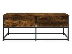 Sale Mesa de centro | Mesa de apoio 100x51x40 cm derivados madeira carvalho fumado Castanho
