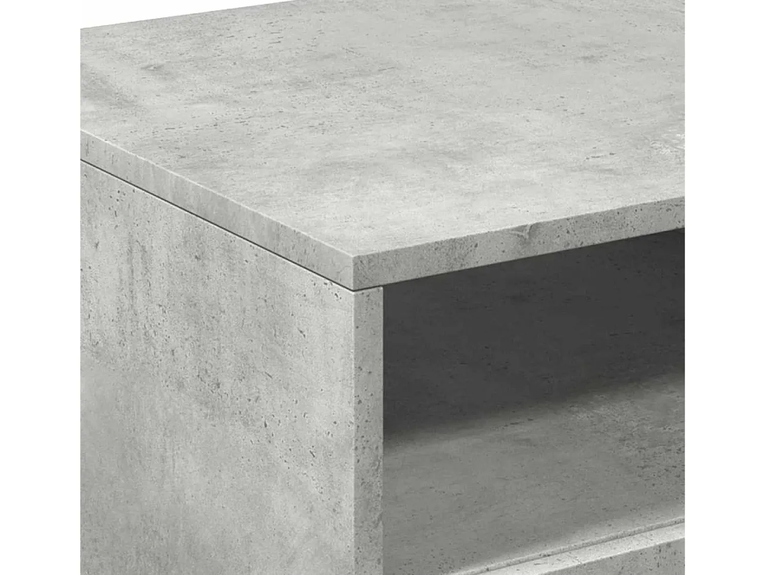 Mesa De Centro| Mesa de centro | Mesa de apoio com luzes LED 90x49x40 cm cimento Cinzento