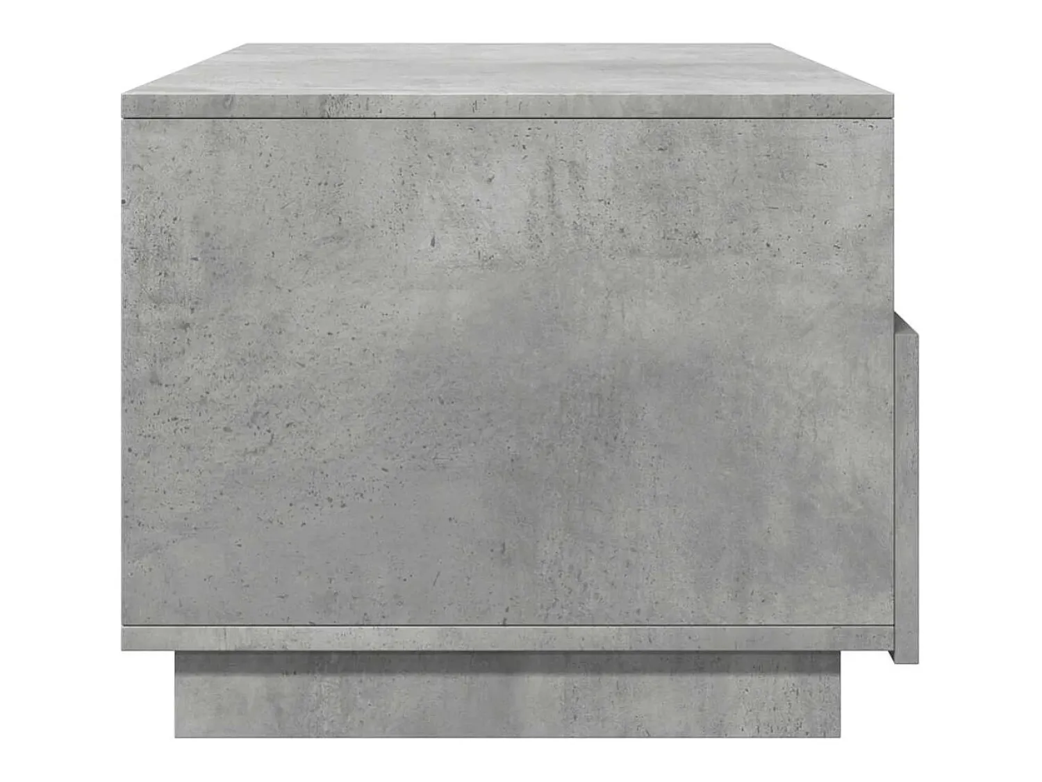 Mesa De Centro| Mesa de centro | Mesa de apoio com luzes LED 90x49x40 cm cimento Cinzento