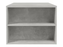 Mesa De Centro| Mesa de centro | Mesa de apoio 102x55x42 cm madeira processada cinza cimento Cinzento