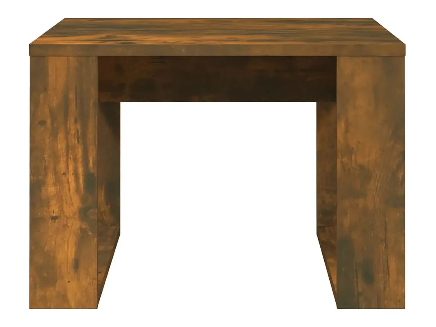 Mesa De Centro* Mesa de centro | Mesa de apoio 50x50x35 cm derivados de madeira carvalho fumado Castanho