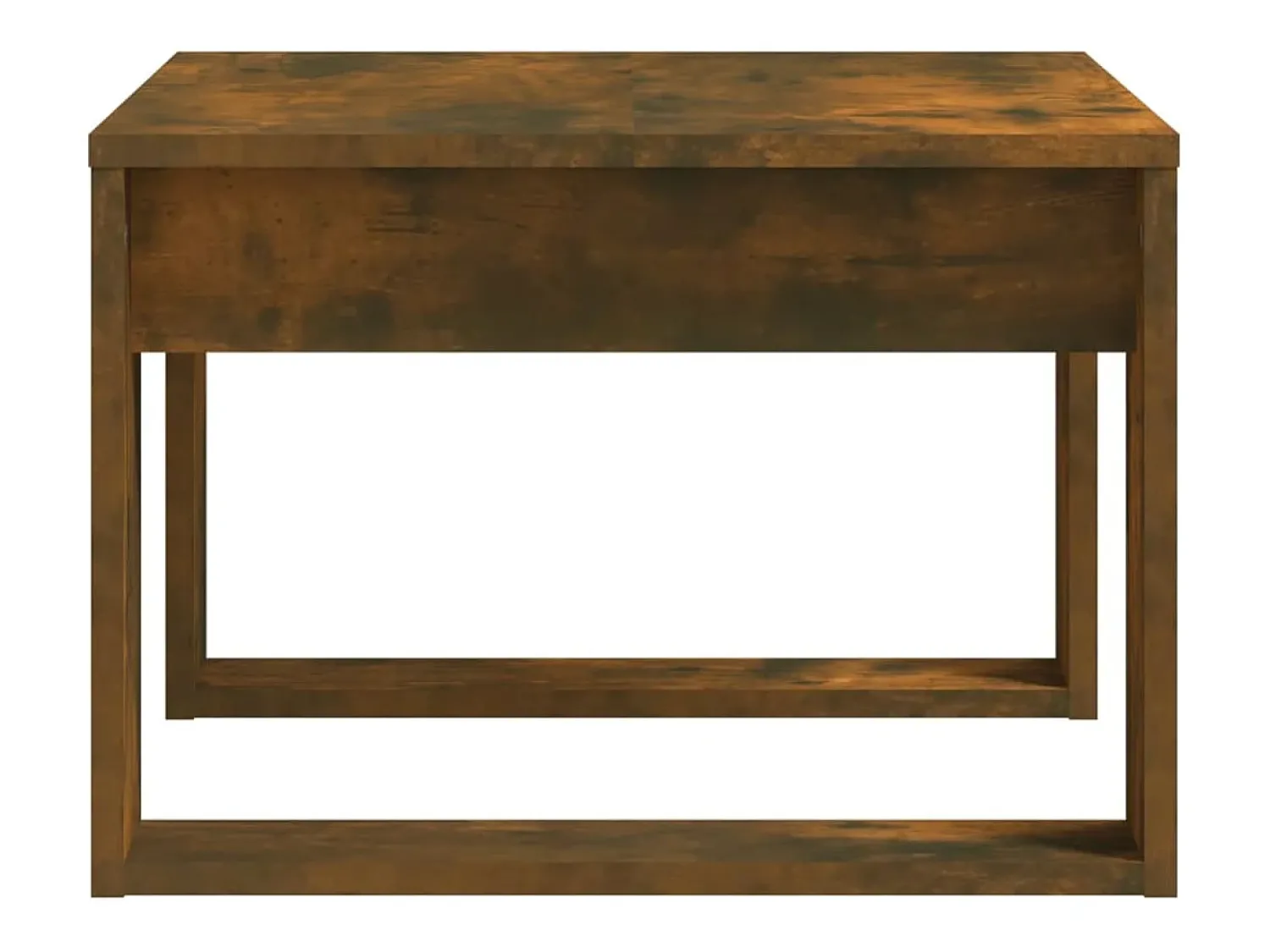 Mesa De Centro* Mesa de centro | Mesa de apoio 50x50x35 cm derivados de madeira carvalho fumado Castanho