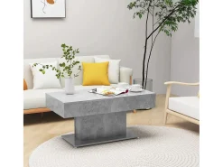 Mesa de centro | Mesa de apoio 96x50x45 cm derivados madeira cimento^ Mesa De Centro