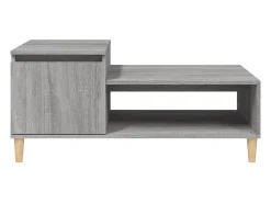 Clearance Mesa de centro | Mesa de apoio 100x50x45 cm derivados madeira sonoma Cinzento