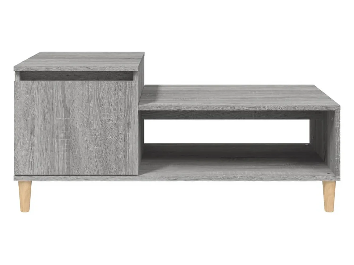 Clearance Mesa de centro | Mesa de apoio 100x50x45 cm derivados madeira sonoma Cinzento