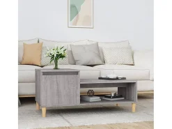 Clearance Mesa de centro | Mesa de apoio 100x50x45 cm derivados madeira sonoma Cinzento