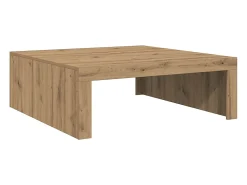 Mesa de centro | Mesa de apoio | Mesa de café 100x100x35 cm derivados madeira carvalho artisiano^ Mesa De Centro