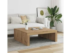 Mesa de centro | Mesa de apoio | Mesa de café 100x100x35 cm derivados madeira carvalho artisiano^ Mesa De Centro