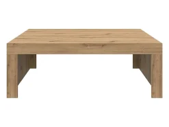 Mesa de centro | Mesa de apoio | Mesa de café 100x100x35 cm derivados madeira carvalho artisiano^ Mesa De Centro